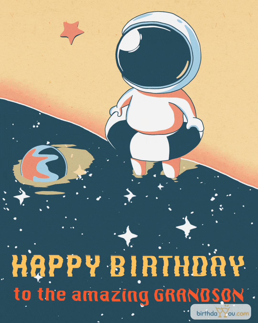 Amazing Grandson Happy Birthday - birthdayyou.com