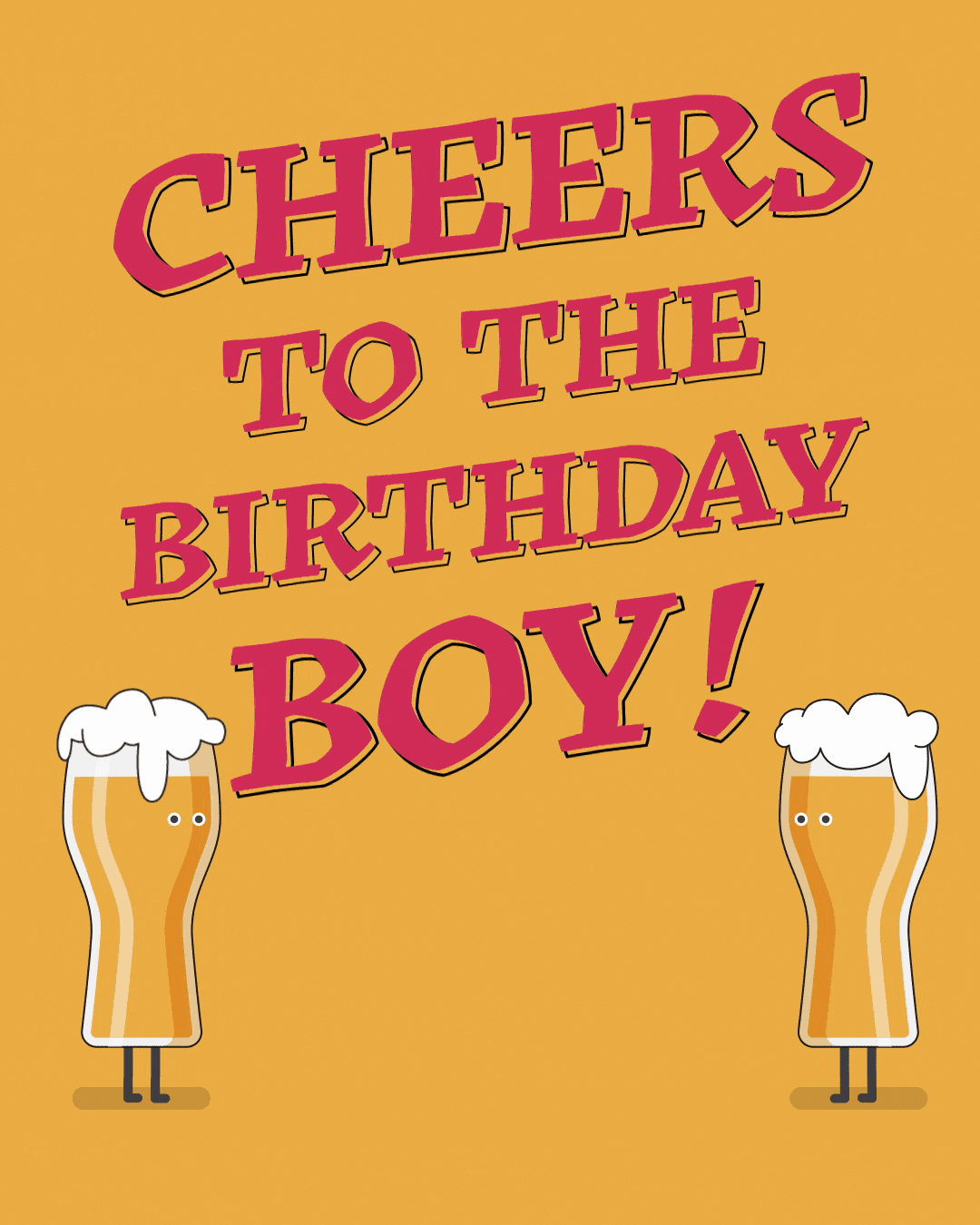 Cheers to the Birthday Boy Animated Images and GIFs