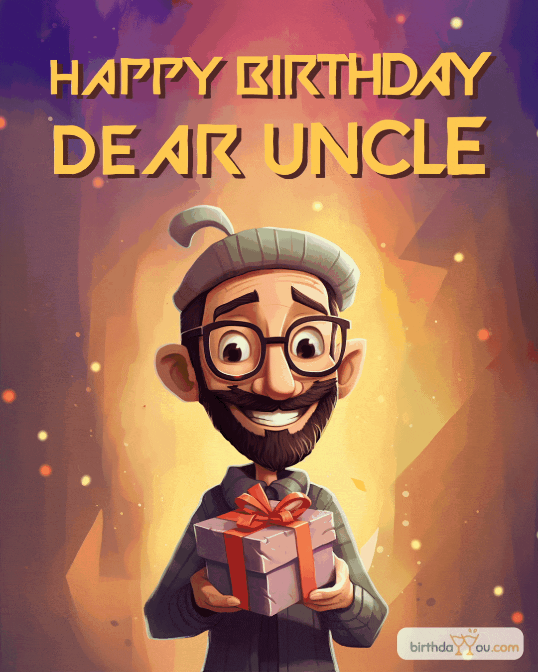 Happy Birthday Dear Uncle - birthdayyou.com