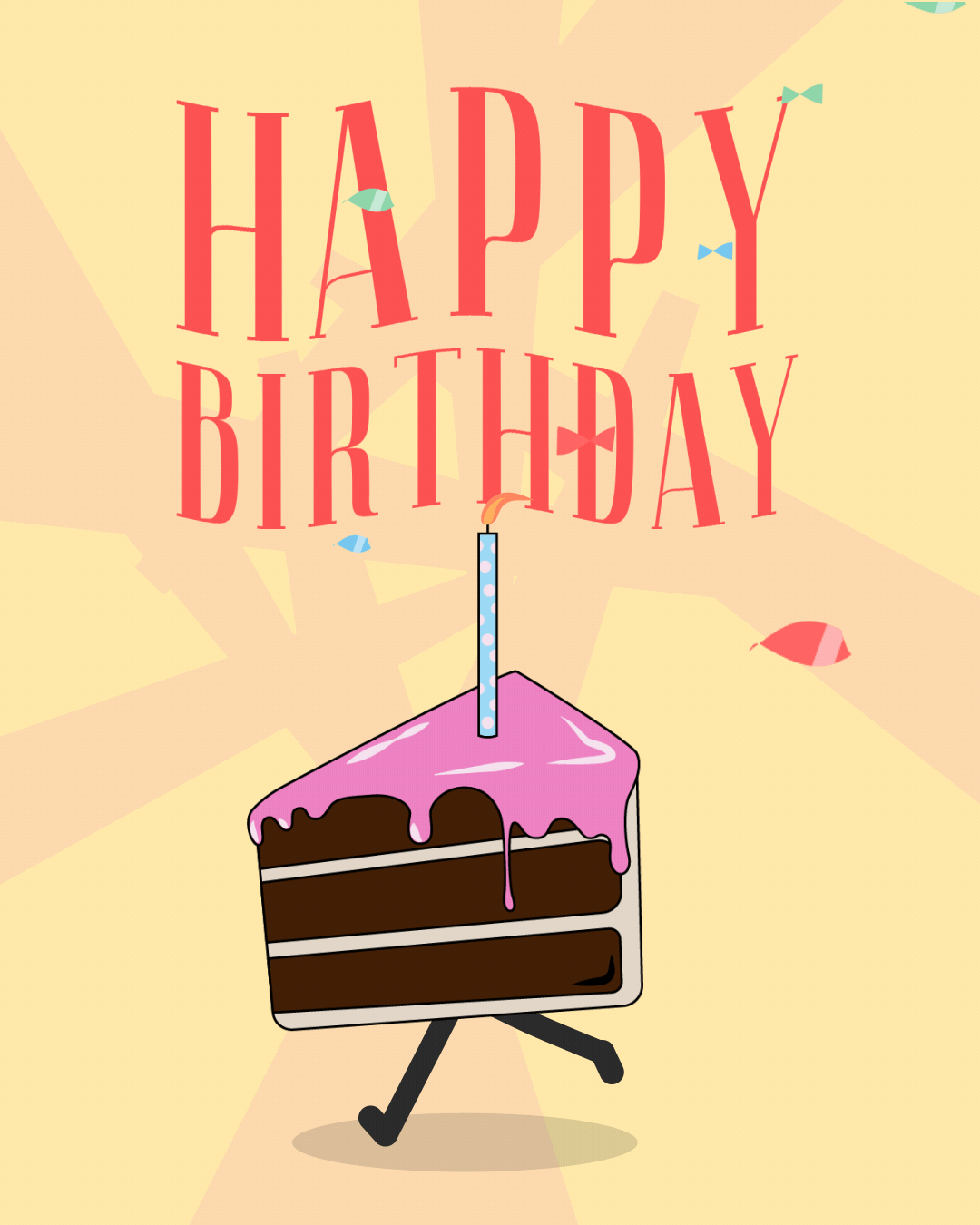 Purple Funny Birthday Cake, image size:1080x1350