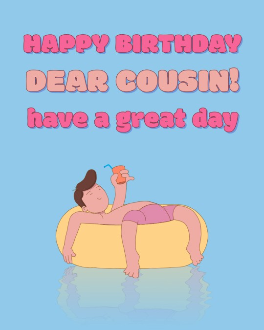 Blue Happy Birthday Dear Cousin - birthdayyou.com Blue Happy Birthday Dear Cousin - birthdayyou.com