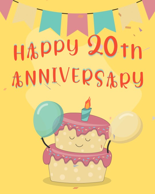 Cute Happy 20th Anniversary - birthdayyou.com Cute Happy 20th Anniversary - birthdayyou.com