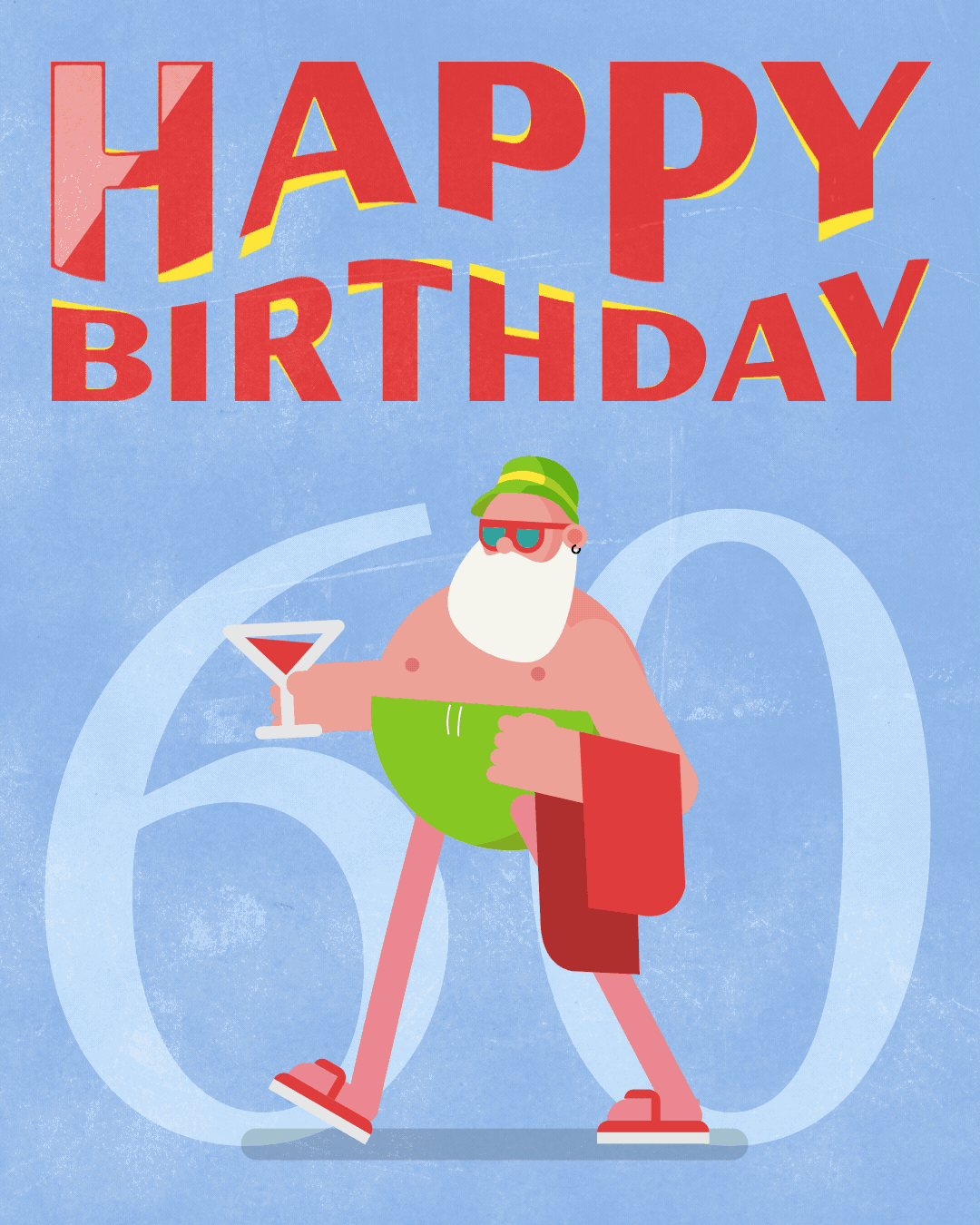 60th Years Free Happy Birthday Animated Images and GIFs