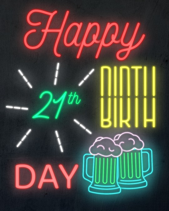 Lot De 1 Décoration De Gâteau « Happy 21st » à Paillettes Noires