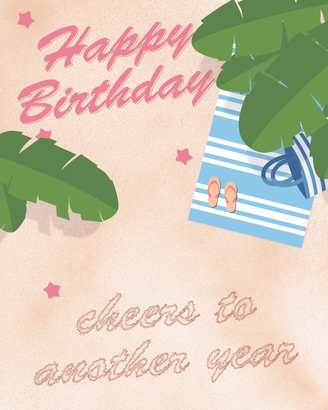 Free Happy Birthday Animated Images and GIFs with Beach ...