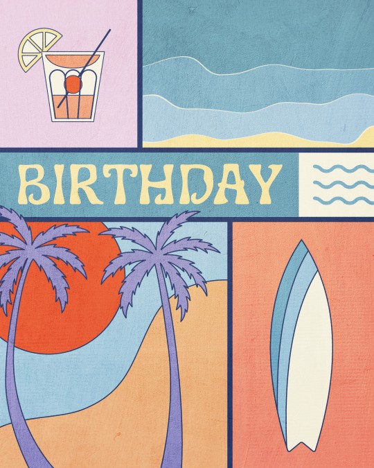 Happy Birthday with Beach - birthdayyou.com Happy Birthday with Beach - birthdayyou.com