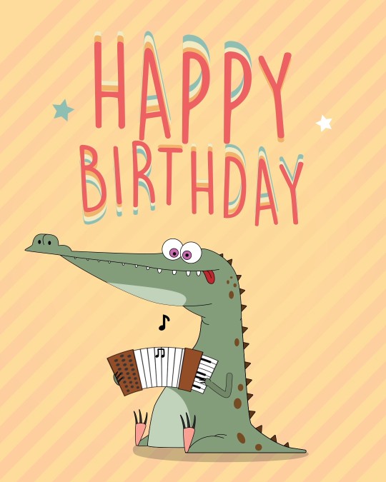 Happy Birthday with Cartoon Crocodile - birthdayyou.com Happy Birthday with Cartoon Crocodile - birthdayyou.com