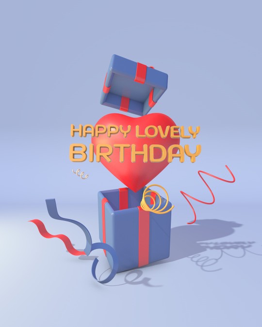 Happy Lovely Birthday with Heart - birthdayyou.com Happy Lovely Birthday with Heart - birthdayyou.com